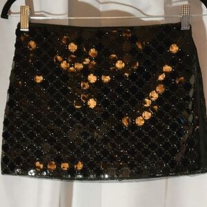 * New Allurite SEQUIN Decor Metallic Bidycon skirt